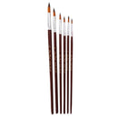 Zhuting 6001R 6Pcs Round Front Nylon Practical Writing Brush