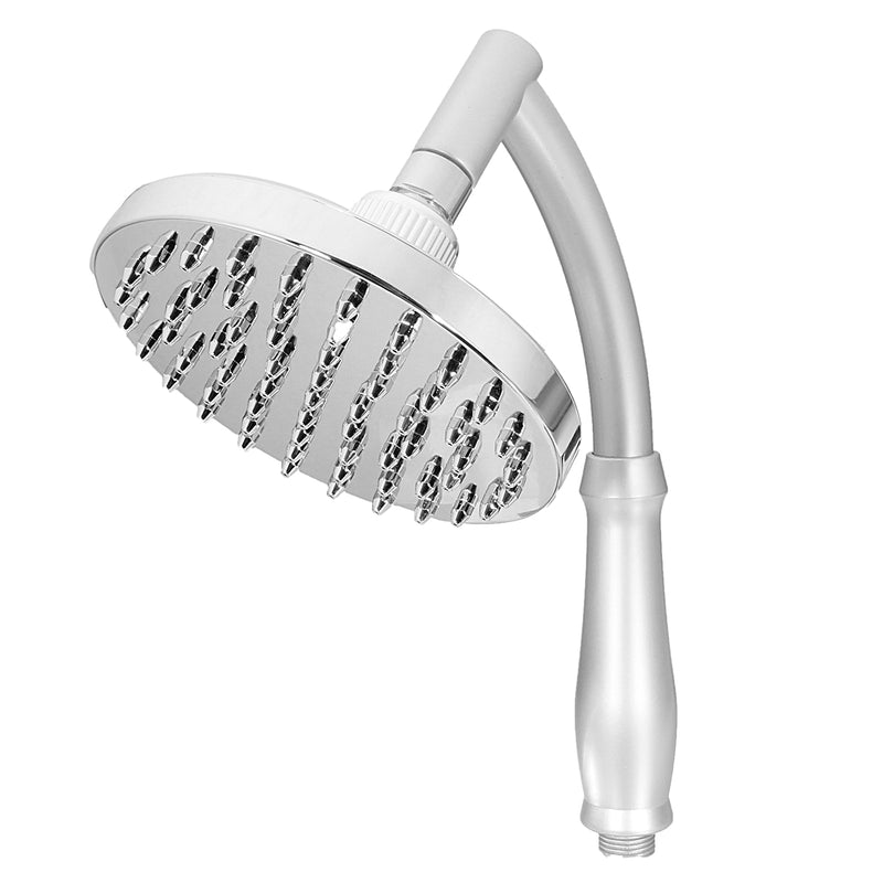 6''  Bathroom Sprayer Round Polished 360 AdjustableTwo Pole Rainfall Shower Head
