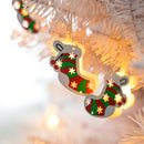 2M 3M Christmas Socks/Crutches Battery Powered LED Decorative Tree String Light for Festival Party