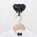 Elephant Head Self Adhesive Home Wall Door Hooks Hanger Bag Keys Strong Sticky Holder