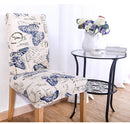 KCASA WX-PP3 Elegant Flower Elastic Stretch Chair Seat Cover Dining Room Home Wedding Decor