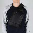 KINGSONS KS3174W Chest Bag USB 10 Inch Laptop Bag Casual Shoulder Bag for Camping Travel