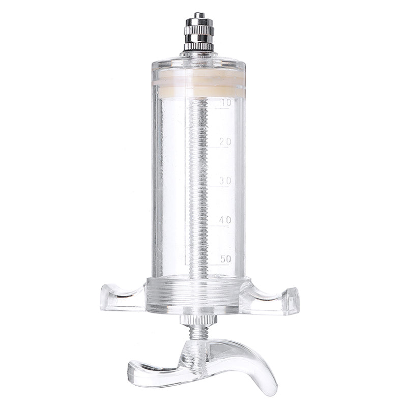 50cc Re-usable Injector Livestock Sheep Goat Cattle Drencher Adjust Dose Syringe