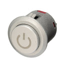 2pcs 12V 22mm LED Auto-lock Power Push Button ON/Off Switch Blue