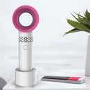 Bakeey USB Large Capacity No Leaf Mini Portable Rechargeable Small Fan With Base