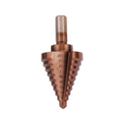 Drillpro 6Pcs HSS Bronze Coated Step Drill Bit With Center Punch Drill Set Hole Cutter Drilling Tool