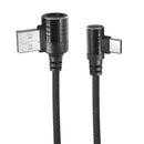 Bakeey Dual 90 Degree Type C Fast Charging Data Cable 1M For Oneplus 5t Xiaomi 6 Mi A1 S9
