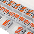 Excellway 30Pcs 2/3/5 Holes Spring Conductor Terminal Block Electric Cable Wire Connector