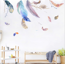 Miico FX82020 2 PCS Feather Decorative Sticker Sofa Background Wall Sticker DIY Sticker