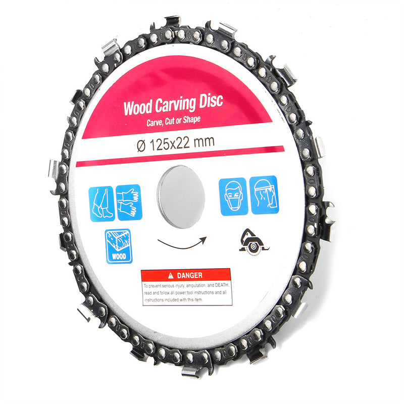 5 Inch Purple Wood Carving Disc 14 Teeth 7/8 Inch Arbor 10000-13000 RPM Angle Grinder Disc