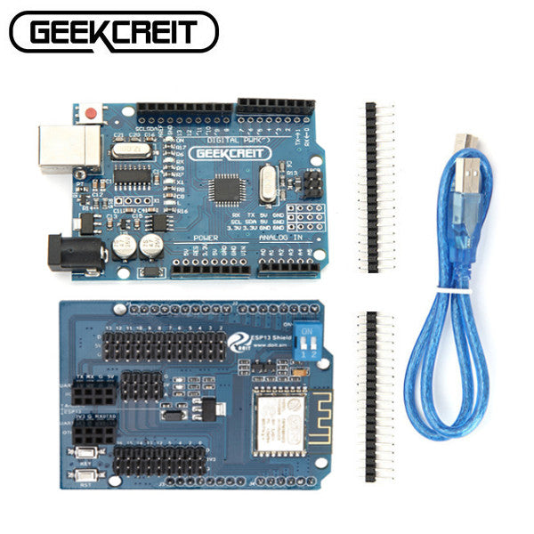 Geekcreit UNO R3 For  With ESP8266 WiFi Expansion Board ESP-13 Shield