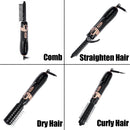4in1 Multifunction Hair Comb Straight Brush Roll Hair Negative ion Hot Air Dryer