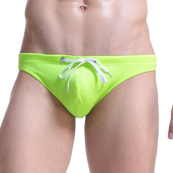 Casual Beach Solid Color Bikini Swimwear for Men  Swimming Trunks