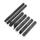 Drillpro 7pcs 12mm Shank Lathe Boring Bar Turning Tool Holder Set With Blue Nano Carbide Inserts