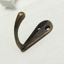 4pcs Vintage Zinc Alloy Mini Robe Hat Coat Clothes Towel Single Hanger Hooks Bath Wall Door