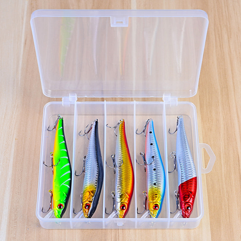 ZANLURE 5pcs/set 140mm 20.5g Minnow Fishing Lure Artificial Hard Baits Carp Fishing Baits