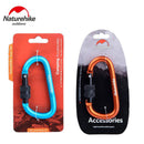 Naturehike D Shape Buckle Aluminum Alloy Carabiner Hanging Keychain Hook Outdoor Camping Tools