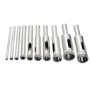 Drillpro DB-HS3 10pcs Diamond Hole Saw Drill Bit Set 3mm-13mm Tile Ceramic Glass Porcelain Marble Hole Saw
