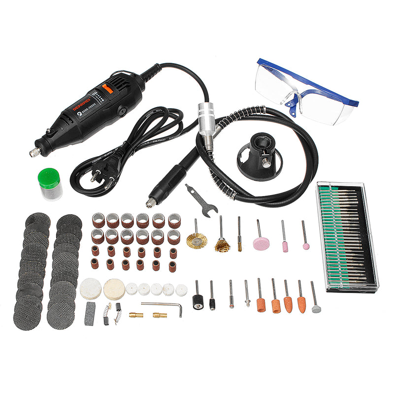 140Pcs 5 Speed Electric Drill Engraver Mini Drill Grinder Rotary Tool Kit W/ Accessories Power Drill Pen Grinding Machine