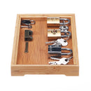 Montessori Locks and Keys with Bamboo Tray Practical Life Material Educational Toys for Children Preschool Learning Materials