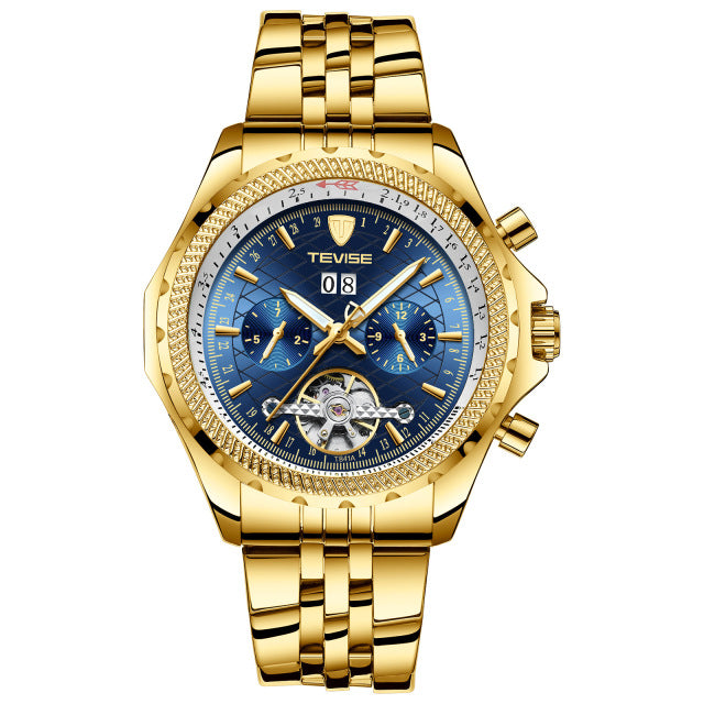 TEVISE T841A Waterproof Calendar Automatic Mechanical Watch Business Style Men Watch