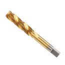 Drillpro 1/2-3/4 Imperial Spiral Flute Hand Tap HSS Titanium Coated Machine Screw Plug Tap Drill