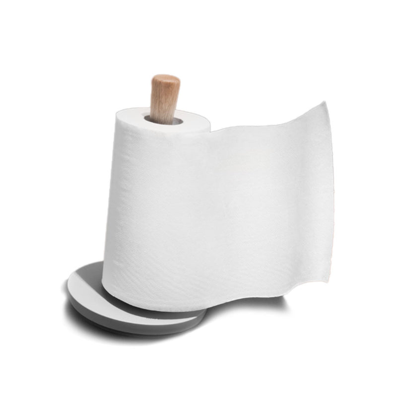 BergHOFF Leo Kitchen Paper Towel Holder White Oak Wood Paper Holder Kitchen Storage Container
