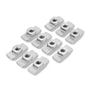 Machifit 30pcs M4 Hammer Nut Aluminum Connector T Fastener Sliding Nut
