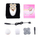 3 in 1 USB Rechargeable Shaver Face Washer 5 Heads Body Hair Shaver Hair Trimmer Clipper Epilator Bald Shaver
