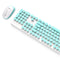 XINMENGN520 2.4GHz Wireless Retro Keyboard and Mouse Combo Set for School Office Use