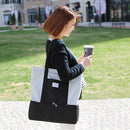 37 x 15 x 42cm Dual Compartment Lunch Bags Stripe Shoulder Bag Cooler Picnic Bag Storages Bag