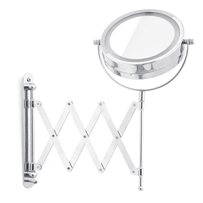 6'' 3X Magnifying Cosmetic Mirror Foldable LED Light Makeup Mirrors