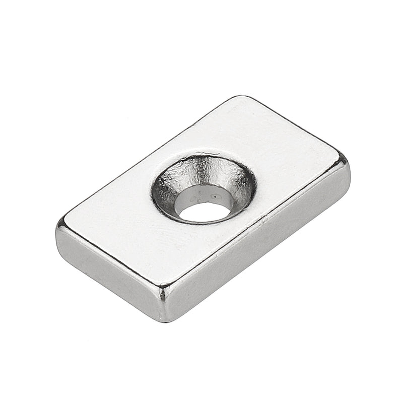 10pcs N50 25x15x5mm Block Magnets 4mm Hole Rare Earth Neodymium Magnet