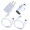 Combination Micro USB Cable + Wall and Car Charger OEM For Samsung Galaxy Note 3 S5