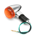 Motorcycle Retro Headlight Turn Signal Lamp Bulb Mount Cafe Racer Bobber Chopper