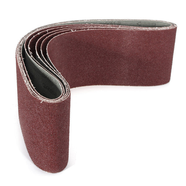 5pcs 60 Grit Sanding Belts 100x915mm Aluminum Oxide Abrasive Sanding Belts