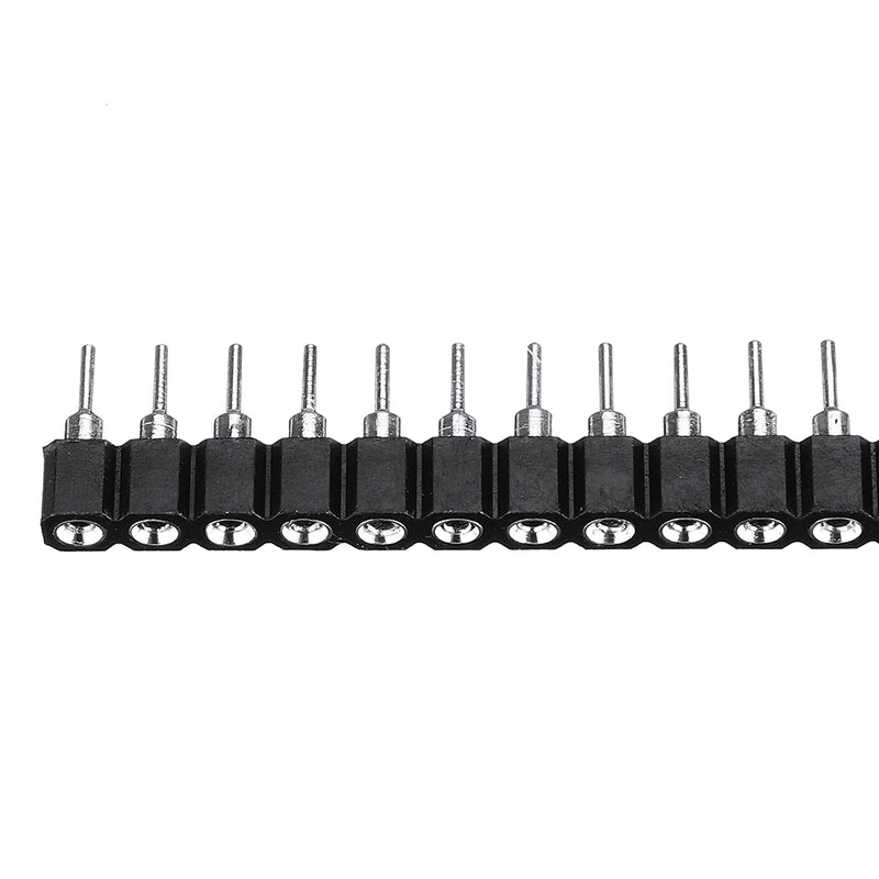 10pcs 40 Pin Single Row 2.54mm Round Female Header Pin