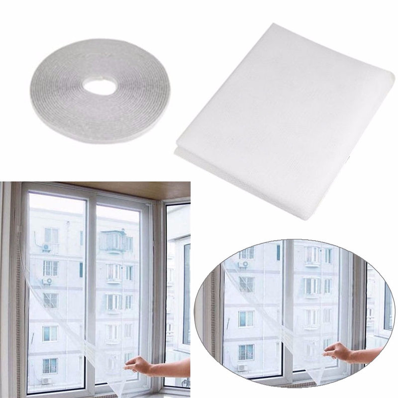 Honana WX-318 White Insect Mosquito Door Window Mesh Screen Sticky Nylon Tape Net Window Film