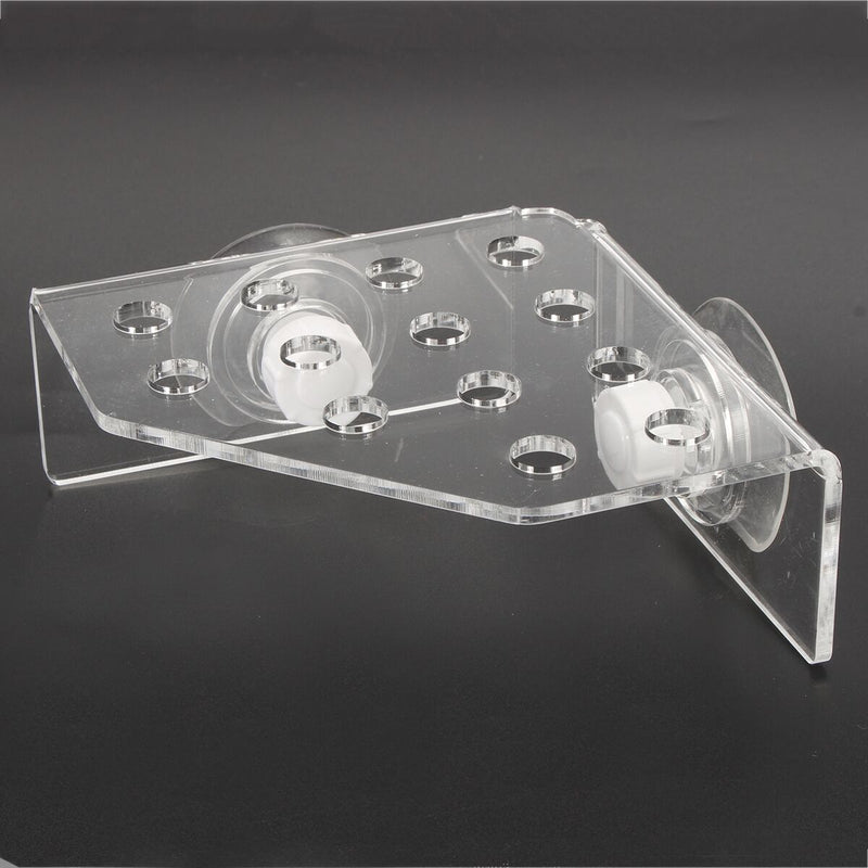 Acrylic Aquarium Coral Frag Plugs Rack Stand Bracket Holds Live Fish Tank Suction Cup