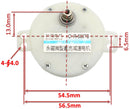Machifit DC 3/6/12V Micro Plastic Gear Motor Permanent Magnet DC Eccentric Shaft Motor