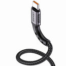 USAMS US-SJ289 U24 5A Nylon Braid Type-C Fast Charging Data Cable for Samsung Xiaomi Huawei
