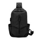 ZANLURE 3611 USB Tactical Bag Oxford Waterproof Chest Bag Shoulder Bag Crossbody Bag Fashion Leisure Hand Bag
