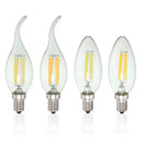 Dimmable E14 4W COB Edison Filament Bulb LED 400Lm Candle  Light Candle AC220V
