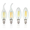 Dimmable E14 4W COB Edison Filament Bulb LED 400Lm Candle  Light Candle AC220V