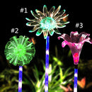 ARILUX Solar Multi-Color Changing LED  Flower Stake Light  Transparent Lampshade  Luminous Pole