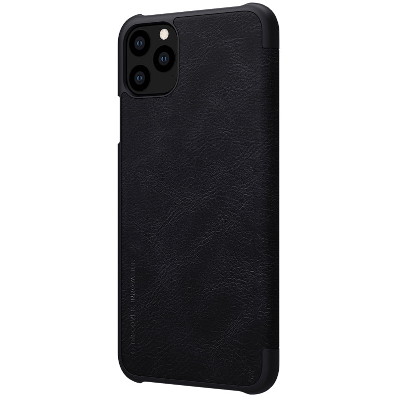 NILLKIN Flip Shockproof Card Slots Holder Full Cover PU Leather PC Protective Case for iPhone 11 Pro Max 6.5 inch