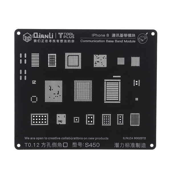S450 3D BGA Reballing Stencil Communication Logic Module BGA Reballing Repair Tool for iPhone 5 5S 6 6S 7G 7Plus 8 8P