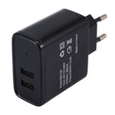 EU 5V 2.4A Dual USB Charger Power Adapter Intelligent Recognition For Smartphone Tablet PC