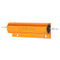 5pcs RX24 100W 1R 1RJ Metal Aluminum Case High Power Resistor Golden Metal Shell Case Heatsink Resistance Resistor