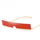 KCASA Metal Sunglasses Men Women Candy Color Retro Square Sun Glasses Anti-UVA Anti-UVB